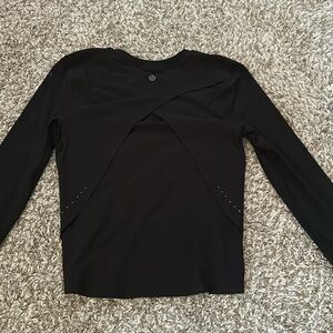 Lululemon Fold Over Running Long Sleeve shirt